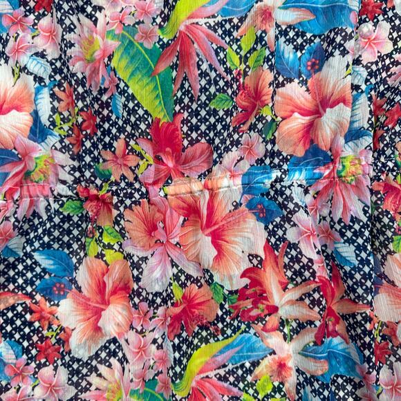 Tommy Bahama Tropical Floral Print Beach Resort Vacay Swim Coverup Dress Small - Picture 13 of 14